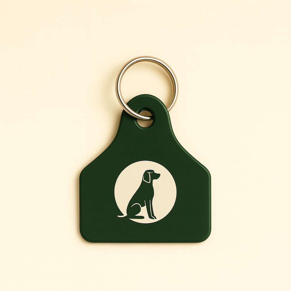 Houndwell Cattle Tag Key Ring
